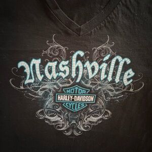 Harley-Davidson Black Tee with Nashville Graphic